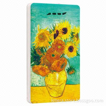3,800mAh Capacity Portable Power Bank, 4-stage LED Indicating Lights, Highlight LED Light, Torch Use